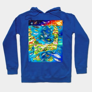 Cape Cod Art Map Hoodie